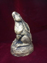 Load image into Gallery viewer, Antique Gold Effect Moon Gazing Hare Pagan Statue Wiccan Sculpture Ornament-OsirisTradingUK