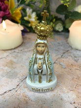 Load image into Gallery viewer, Blessed Virgin Mary Our Lady of Fatima White Statue Figurine Religious Sculpture