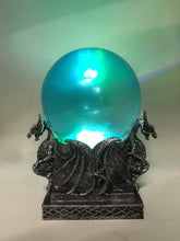 Laden Sie das Bild in den Galerie-Viewer, Dragon Orb Guardians with LED Light Fantasy Sculpture Mythical Ornament Dragons-OsirisTradingUK