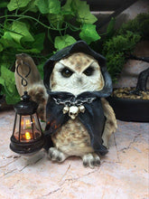 Load image into Gallery viewer, Mystical Owl Sculpture Figurine Statue Owls Collectables LED Light Lantern-OsirisTradingUK