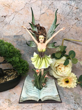 Load image into Gallery viewer, Fairy and Enchanted Book Figurine Fantasy Fairies Figure Mythical Sculpture Gift-OsirisTradingUK