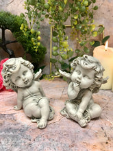 Load image into Gallery viewer, Pair of Guardian Angel Cherubs Figurine Cherub Statue Ornament Sculpture-Collectables:Fantasy, Myth & Magic:Mythical Creatures:Angels-OsirisTradingUK