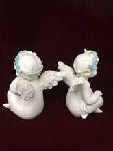 Charger l'image dans la galerie, Pair of Beautiful Baby Angel Cherubs Daydreaming Ornament-Collectables:Fantasy, Myth & Magic:Mythical Creatures:Angels-OsirisTradingUK