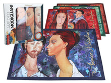 Laden Sie das Bild in den Galerie-Viewer, Set of 4 Table Mats Amedeo Modigliani Placemats Museum Reproduction Art Inspired-OsirisTradingUK