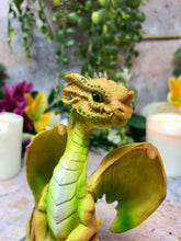 Charger l'image dans la galerie, Dragon Fleur Gardien Fantasy Figure Sculpture Mythique Statue Ornement Cadeau