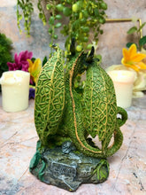 Load image into Gallery viewer, Dragon Flower Guardian Fantasy Figure Sculpture Mythical Statue Ornament Gift