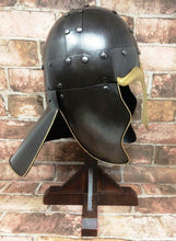 Charger l'image dans la galerie, Fantasy Warrior Knight Helmet Display Ornament Medieval Style Armour-OsirisTradingUK