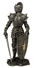Load image into Gallery viewer, Templar Knight Standing with Sword & Shield Statue Ornament Medieval Sculpture