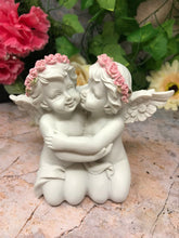 Load image into Gallery viewer, Guardian Angel Figurine Kissing Cherubs Statue Ornament Sculpture Gift