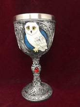 Load image into Gallery viewer, Wise Owl Goblet Chalice Gothic Decor Owls Collection Medieval Style Ornament-OsirisTradingUK