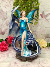 Load image into Gallery viewer, Large Fairy and Dragon Companion Sculpture Statue Mythical Creatures Figure Gift-OsirisTradingUK