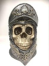 Laden Sie das Bild in den Galerie-Viewer, Knight Skull Helmet Templar Figure Crusader Gothic Decor Medieval Style Ornament-OsirisTradingUK