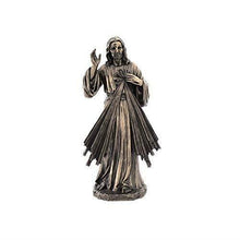 Laden Sie das Bild in den Galerie-Viewer, Bronze-Effekt Jesus Göttliche Barmherzigkeit Statue Religiöse Skulptur Geschenk