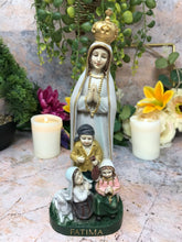 Load image into Gallery viewer, Blessed Virgin Mary Our Lady of Fatima with Children Statue Ornament Figurine-OsirisTradingUK