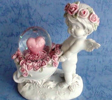 Load image into Gallery viewer, Guardian Angel Figurine Cherub with Heart Statue Ornament Sculpture Water Ball-Collectables:Fantasy, Myth & Magic:Mythical Creatures:Angels-OsirisTradingUK