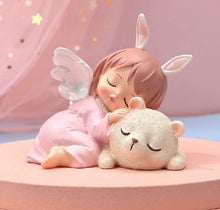 Load image into Gallery viewer, Adorable Peaceful Angel Baby Girl with Bear Figurine Fantasy Angels Collection-OsirisTradingUK