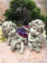 Load image into Gallery viewer, Pair of Guardian Angel Figurine Cherubs Statue Ornament Sculpture Statue Figures-Collectables:Fantasy, Myth & Magic:Mythical Creatures:Angels-OsirisTradingUK