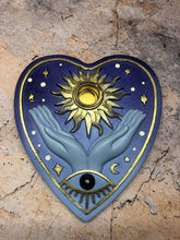 Load image into Gallery viewer, Praying Hands Incense Cone Altar Wiccan Cone Incense Burner Sun New Age-OsirisTradingUK