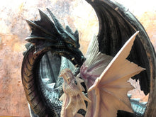 Load image into Gallery viewer, Large Mother Dragon and Baby Fantasy Sculpture Mythical Statue Ornament Gothic-OsirisTradingUK