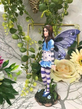 Load image into Gallery viewer, Blue Fairy with Butterfly Wings Figurine Fantasy Fairies Figure Mythical Gift