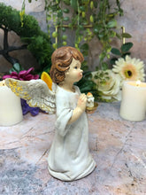 Load image into Gallery viewer, Guardian Angel Figurine Cherub Holding Candle Statue Ornament Sculpture-Collectables:Fantasy, Myth & Magic:Mythical Creatures:Angels-OsirisTradingUK