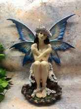 Load image into Gallery viewer, Large Sitting Fairy Sculpture Statue Mythical Creatures Figure Gift Ornament