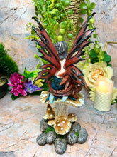 Load image into Gallery viewer, Fairy with Dragon Companion Figurine Statue Ornament