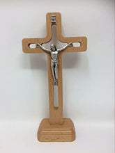 Load image into Gallery viewer, Wood Crucifix Metal Corpus Christi Jesus Christ Cross Religious Ornament 16.5 cm-OsirisTradingUK