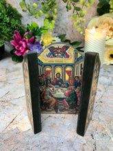 Load image into Gallery viewer, The Last Supper Jesus Christ Triptych Icon Style Religious Wall Plaque Decor