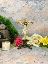 Charger l'image dans la galerie, Freestanding Crucifix Cross Resin Corpus Christi Jesus Christ Religious Ornament-OsirisTradingUK