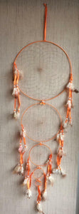 Native American Style Dream Catcher for Bedroom Wall Hanging Decorations Orange