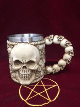 Load image into Gallery viewer, Alchemy Skull Tankard Sculpture Figurine Gothic Horror Ornament Decoration Gift-OsirisTradingUK