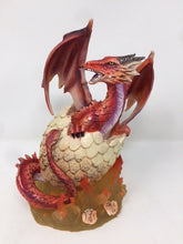 Load image into Gallery viewer, Red Fire Dragon and Egg Fantasy Sculpture Mythical Statu Ornament Gothic Gift-OsirisTradingUK
