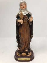 Load image into Gallery viewer, Saint Clare of Assisi Statue Catholic Sculpture Religious Santa Clara Figurine