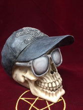 Load image into Gallery viewer, Bling Cap Skull Sculpture Figurine Gothic Horror Ornament Figure Decoration Gift-OsirisTradingUK