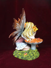 Load image into Gallery viewer, Forest Fairy Resting on Toadstool Figurine Fantasy Mythical Sculpture