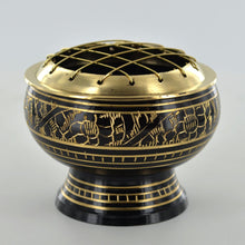 Load image into Gallery viewer, Metal Cauldron Resin Incense Sage Cone Burner Wicca Pagan Altar Home Decoration-OsirisTradingUK