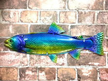 Load image into Gallery viewer, Metal Fish Trout Wall Plaque Ornament Salmon Figure Home Decoration Fisherman Gift-OsirisTradingUK