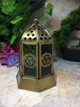 Laden Sie das Bild in den Galerie-Viewer, Antique Effect Moroccan Style Chakra Zinc Lantern Candle Tealight Holder Seasonal Decor Home Lighting Ornament-OsirisTradingUK