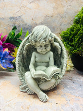 Load image into Gallery viewer, Guardian Angel Cherub Grave Memorial Statue Garden Ornament Graveside Sculpture-Everything Else:Memorials & Funerals:Grave Ornaments & Memorials-OsirisTradingUK