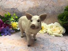 Load image into Gallery viewer, Small Pig Garden Ornament Statue Figure Resin Lawn Patio Sculpture