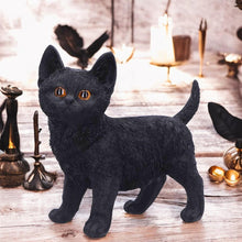 Charger l&#39;image dans la galerie, Charmed Companion Black Cat Figurine – 20cm Enchanting Animal Decor
