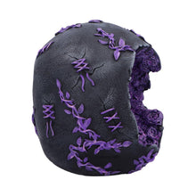 Load image into Gallery viewer, Fantasy Roses Skull Purple Gothic Geode Figurine Crystal Horror Ornament Decor
