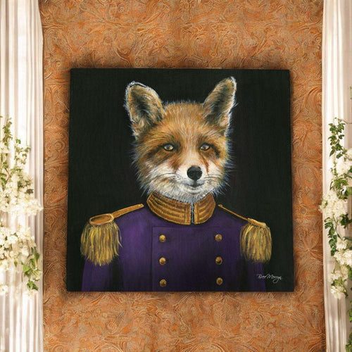 DAPPER FELIX Ceramic Art Tile Bree Merryn 20x20cm | Animal Portrait Decor | Wall Hanging Art Tile