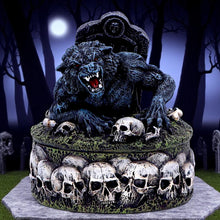 Load image into Gallery viewer, Horror Werewolf Figurine Box Gothic Storage Dark Figurine Trinket Holder Occult Art
