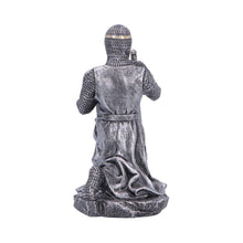 Charger l'image dans la galerie, Medieval Knight Soldier Pledge Statue Figurine Ornament Kneeling Warrior Sword
