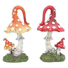 Load image into Gallery viewer, Whimsies Mushroom Figurines Set Fairy Mythical Ornament Toadstool Decor Art
