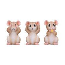 Load image into Gallery viewer, Three Wise Mice Figurines Ornaments Hear No See No Speak No Evil Cute Decor

