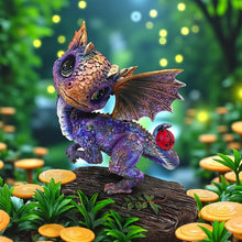 Load image into Gallery viewer, Fantasy Dragon Statue Enchanted Baby Gothic Figurine Mythical Collectible Art
