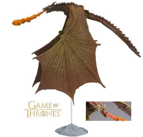 Statue en résine de dragon Game of Thrones | Figurine cracheur de feu sous licence officielle de 23 cm